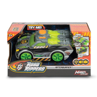 Nikko Toy Car Road Rippers Afterburner - Mean Green - Véhicule jouet - 22 cm avec lumière et son - à partir de 3 ans