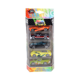 Rapid Wheels Car Die Cast Changement de couleur Lot de 5 | 4 pièces