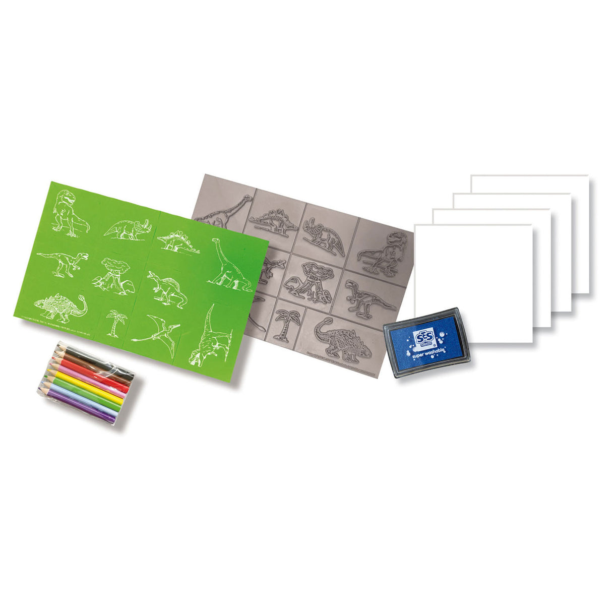 Ses creative ses tampons set dinosaure