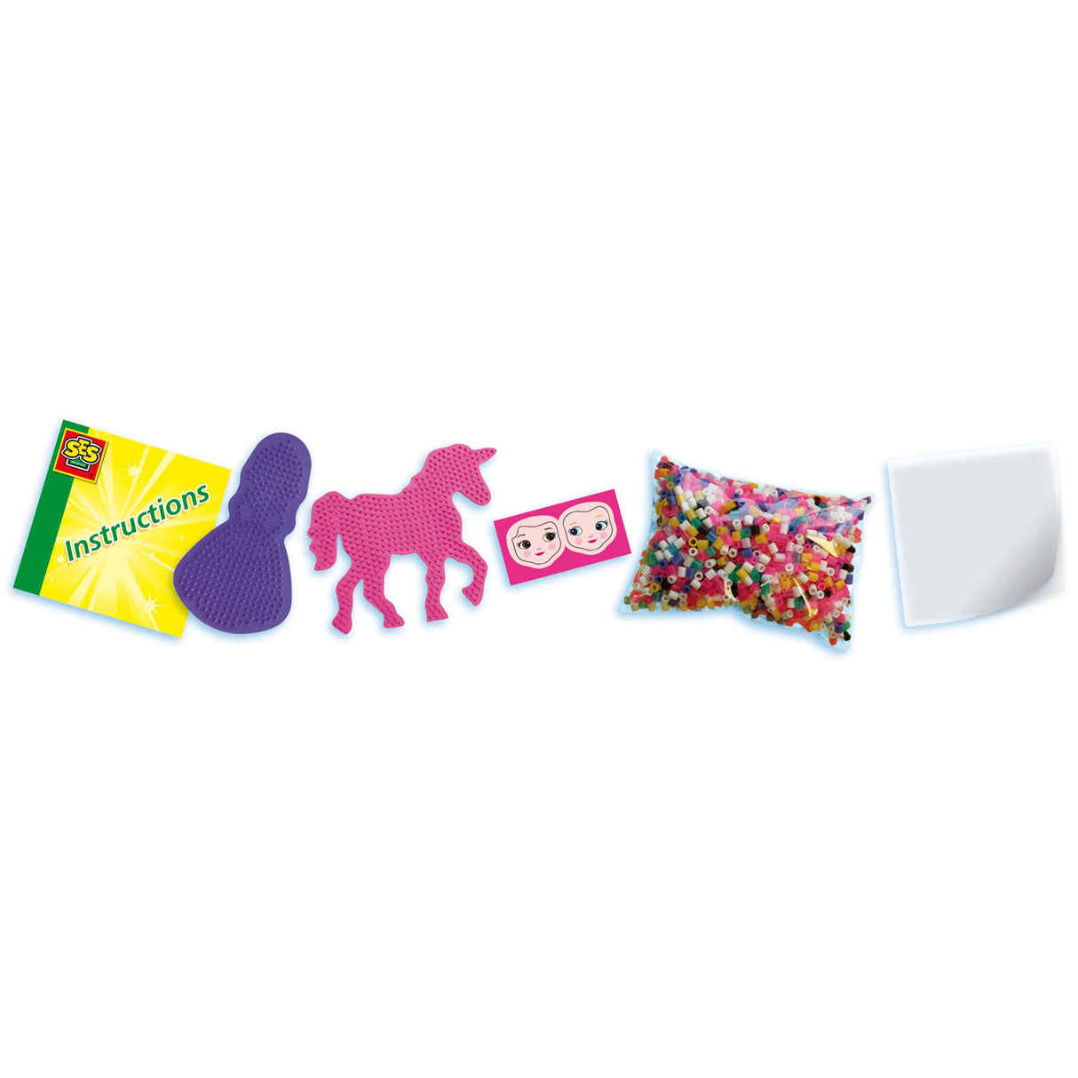 Ses creative ses beedz - perles thermocollantes licornes et princesses