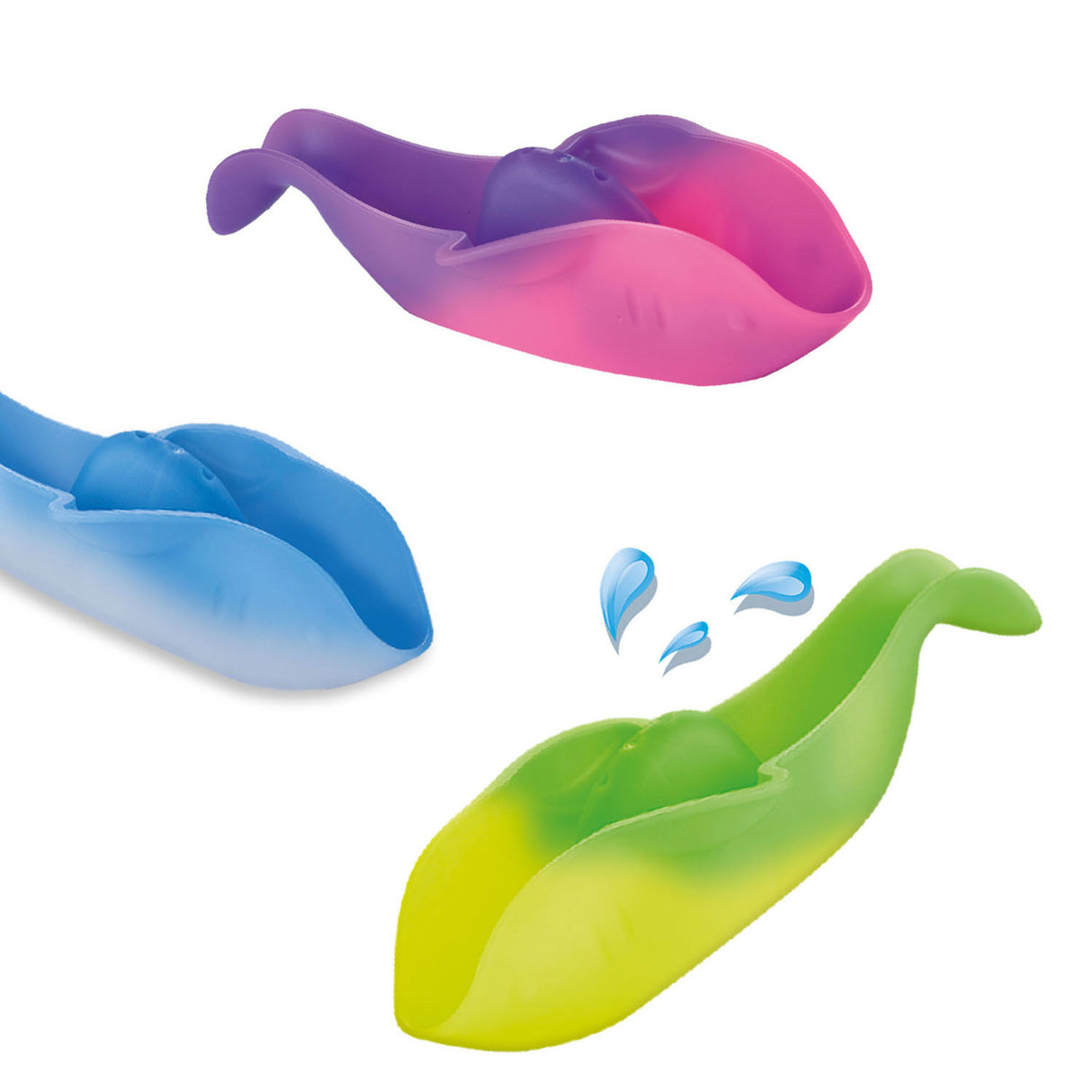 Ses creative - petits talents - jouets de bain Montessori - poissons en rangée qui changent de couleur - 3 pièces - nombreuses possibilités de jeu - change de couleur en fonction de la température de l'eau - jouet 1 an