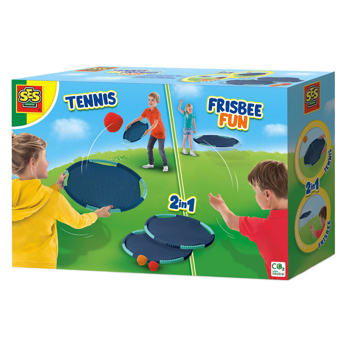Ses jeux créatifs de tennis et de frisbee