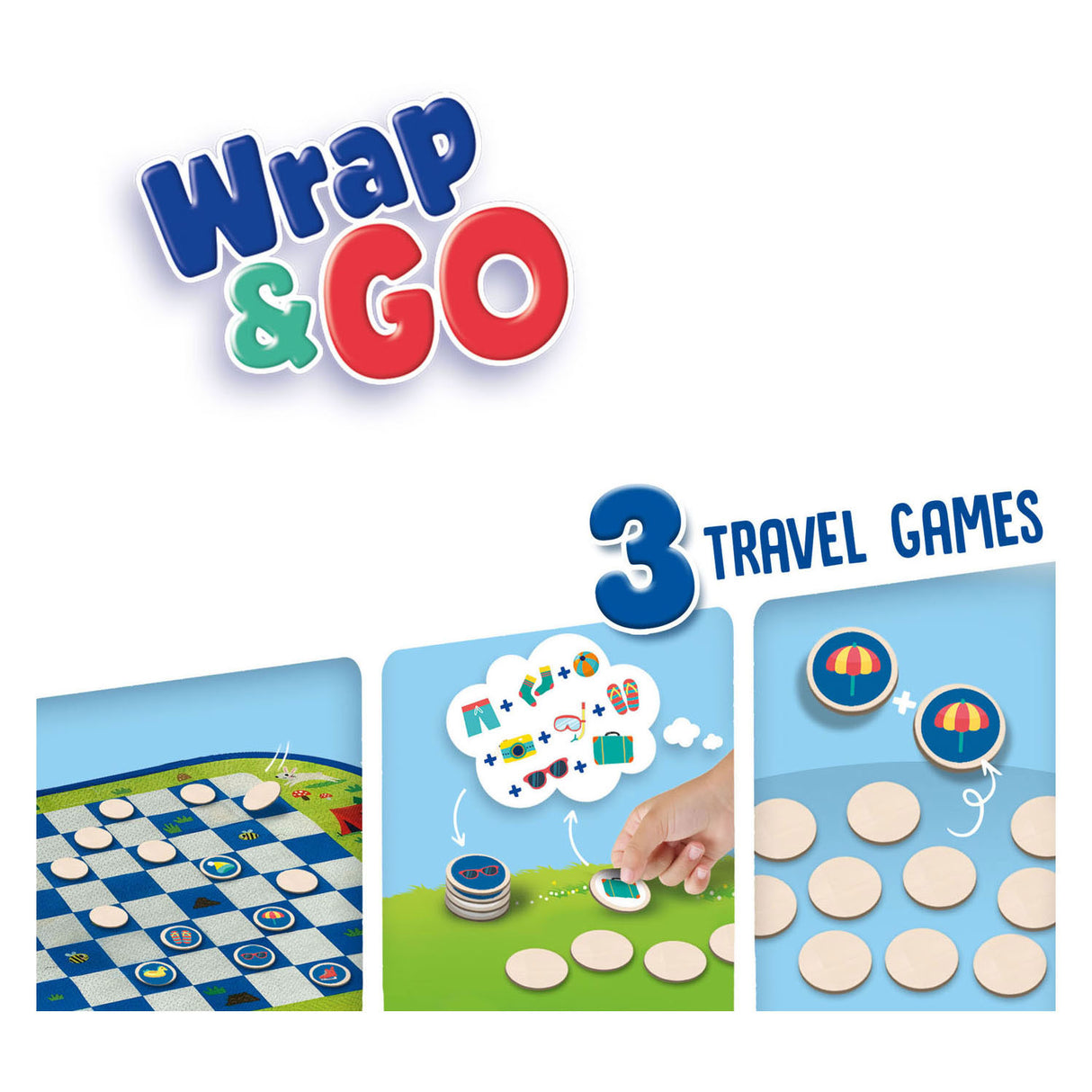 Ses jeux de voyage wrap and go, 3en1