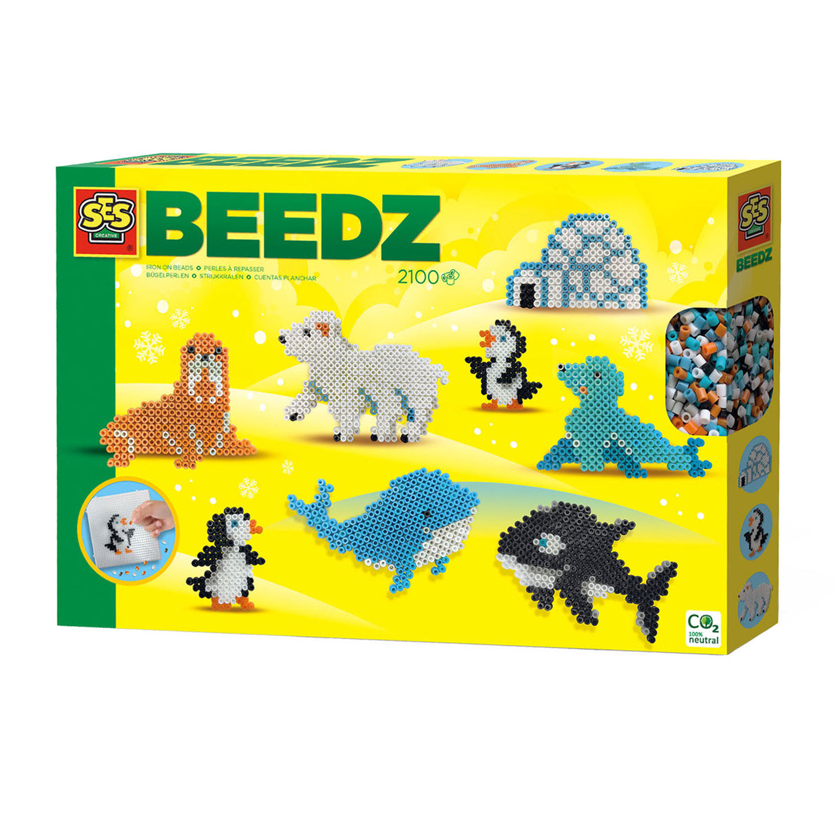 Ses creative ses perles thermocollantes - animaux polaires