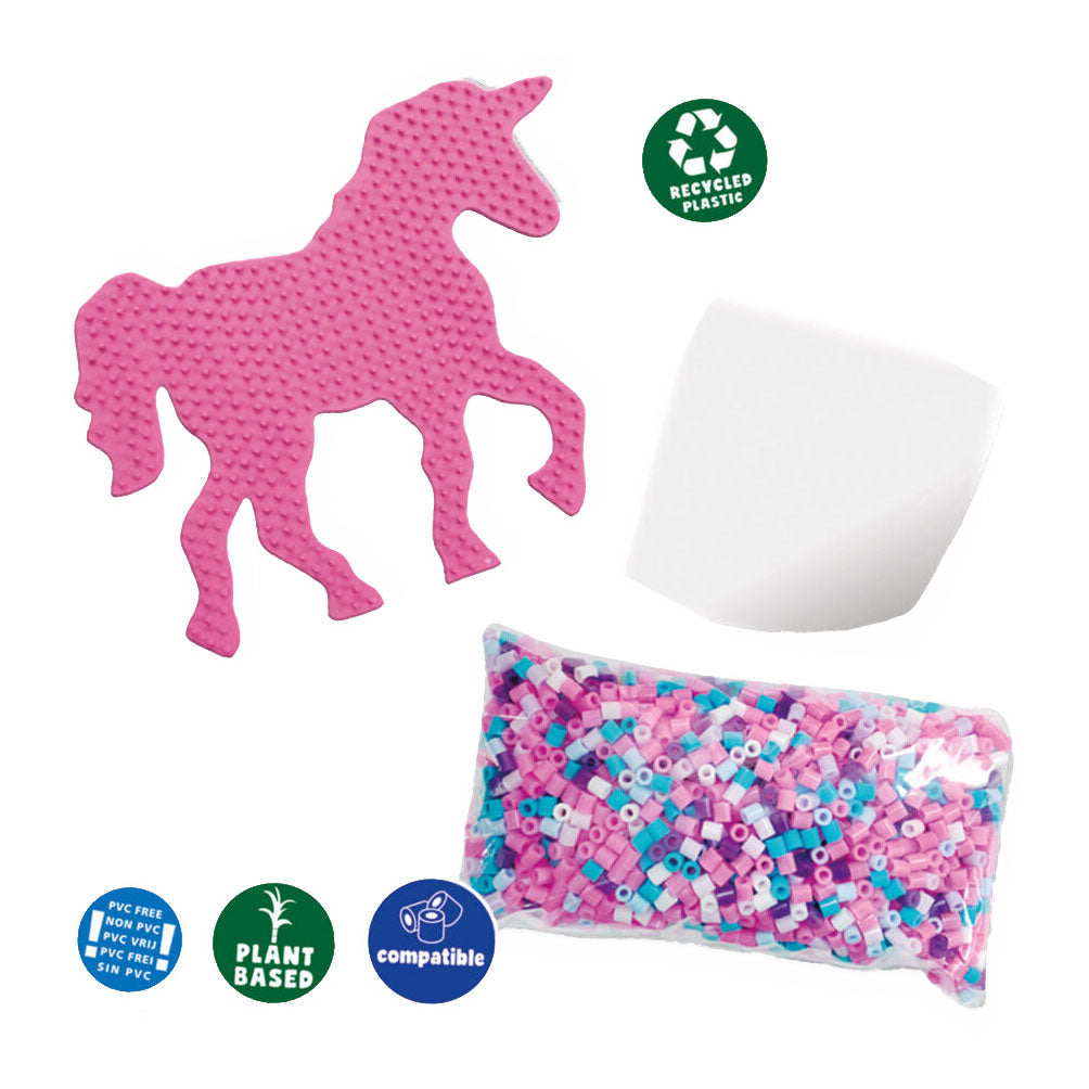 Ses creative ses green beedz - set de perles thermocollantes licorne