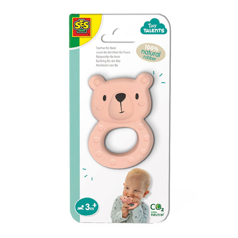 Ses tiny talents jouet de dentition bo ours - 100% caoutchouc naturel