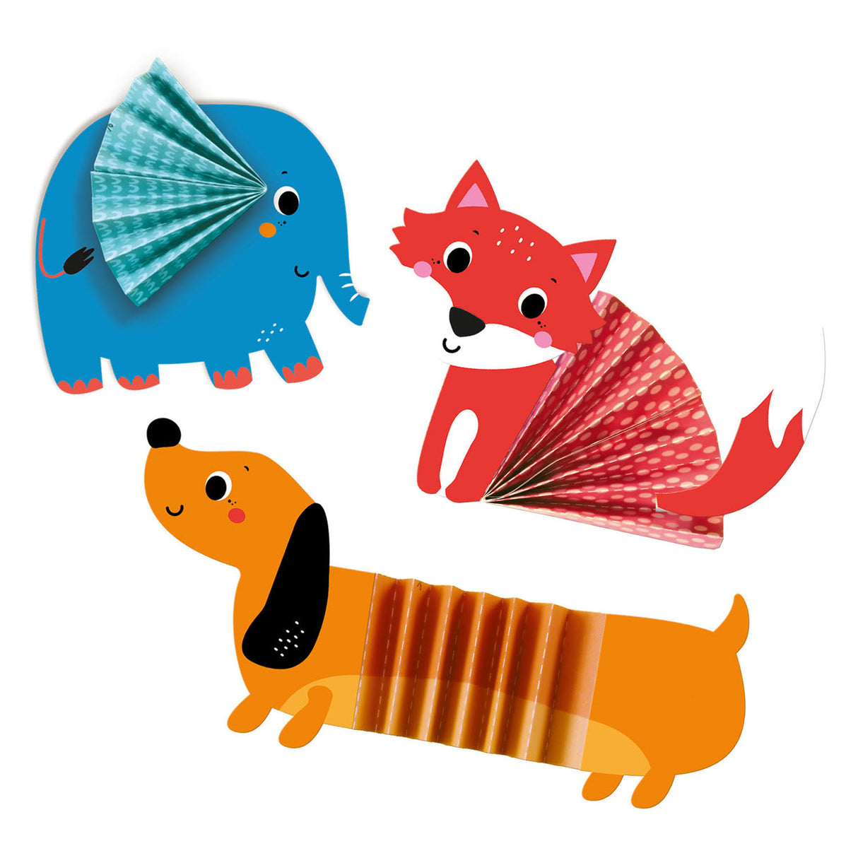 Ses créatifs ses zigzag origami animaux