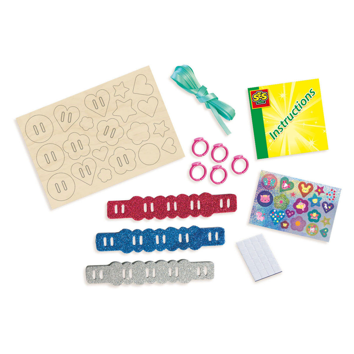 Ses creative ses bagues et bracelets à paillettes faciles
