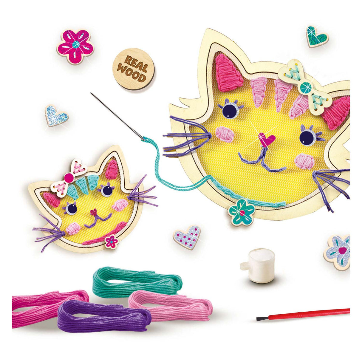 Ses broderies créatives sur tulle