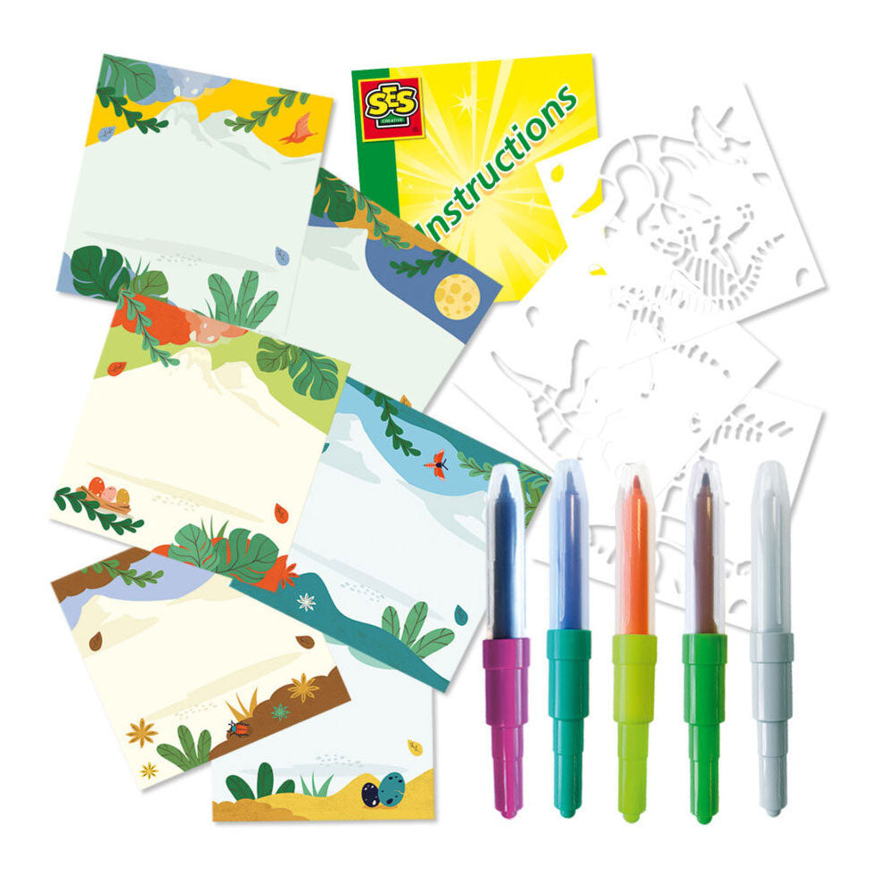 Ses Blow Airbrush stylos - Dinos Magical Coloring Change