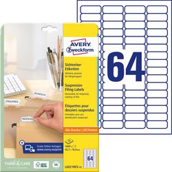 Hangmapetiketten avery l6021rev-25 wit