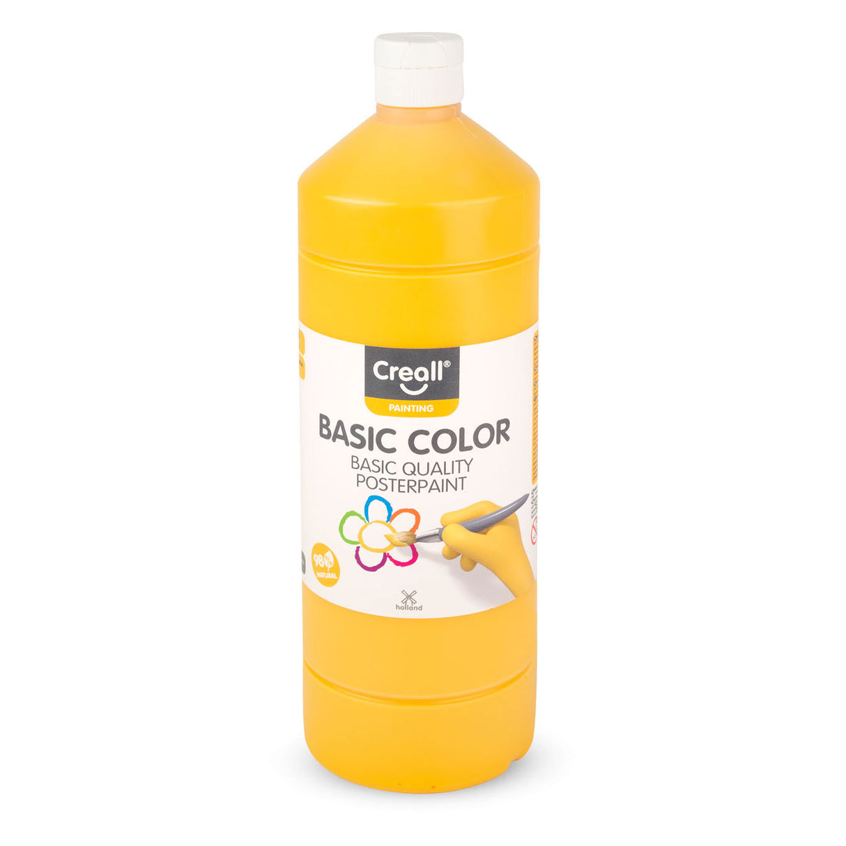 Peinture scolaire Creall jaune foncé, 1 litre