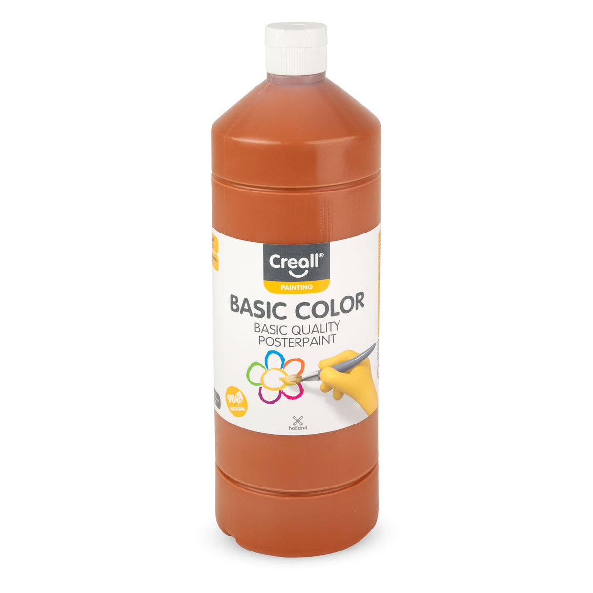 Peinture scolaire Creall marron clair, 1 litre
