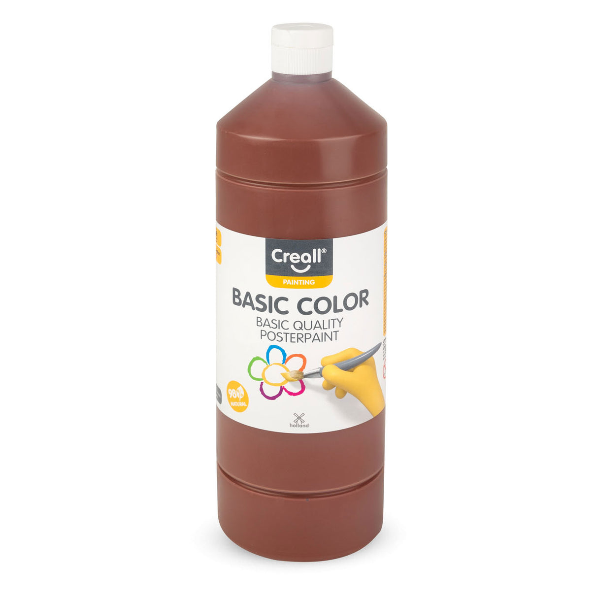 Peinture scolaire Creall marron foncé, 1 litre