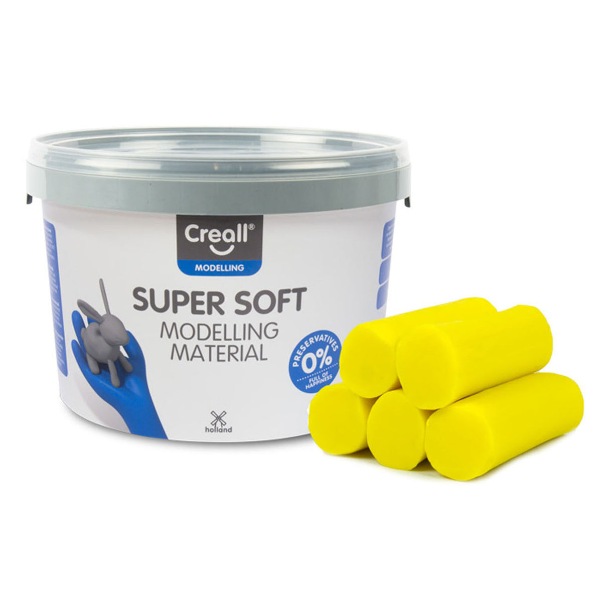 Creall argile supersoft jaune, 1750gr.