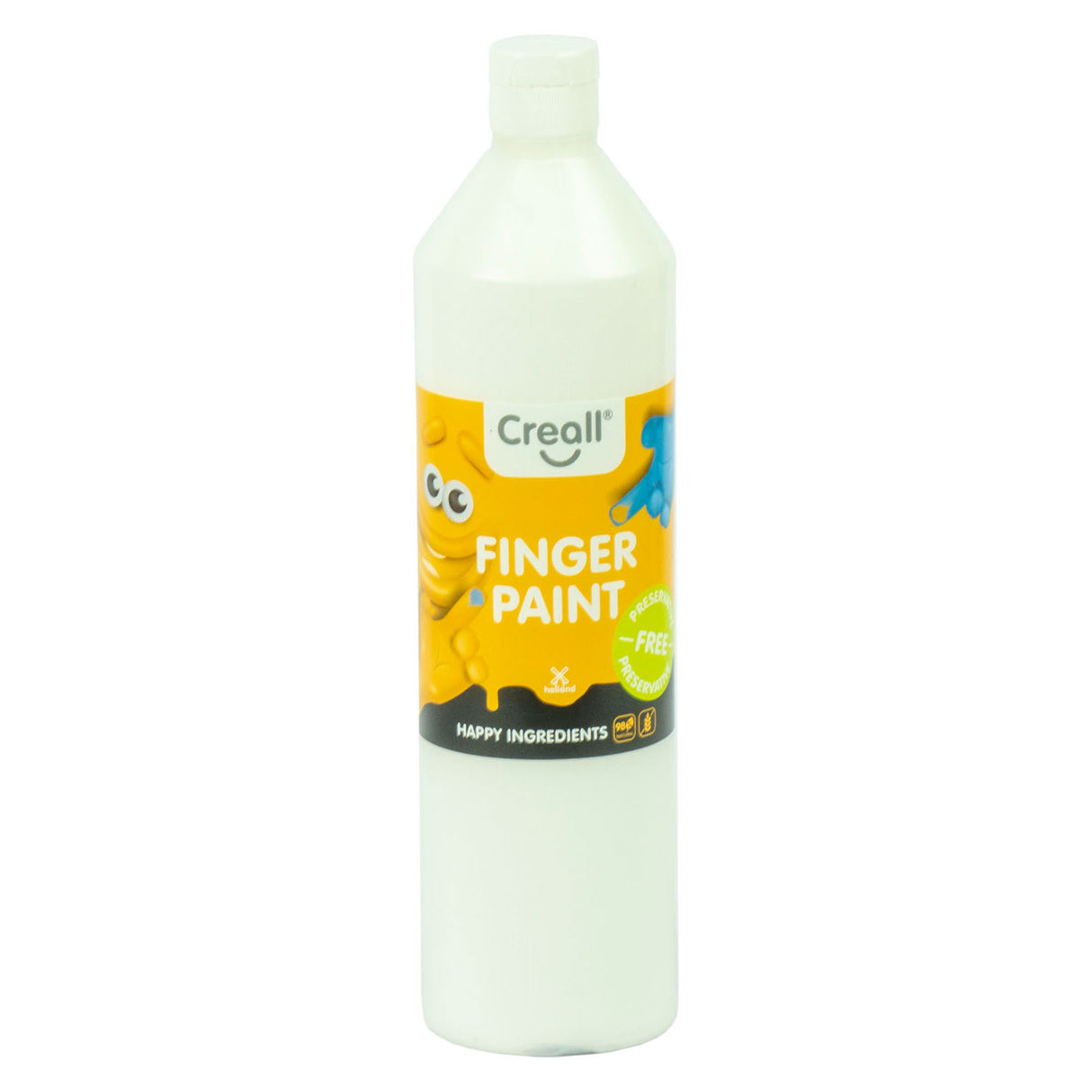 Peinture au doigt Creall blanche sans conservation, 750ml
