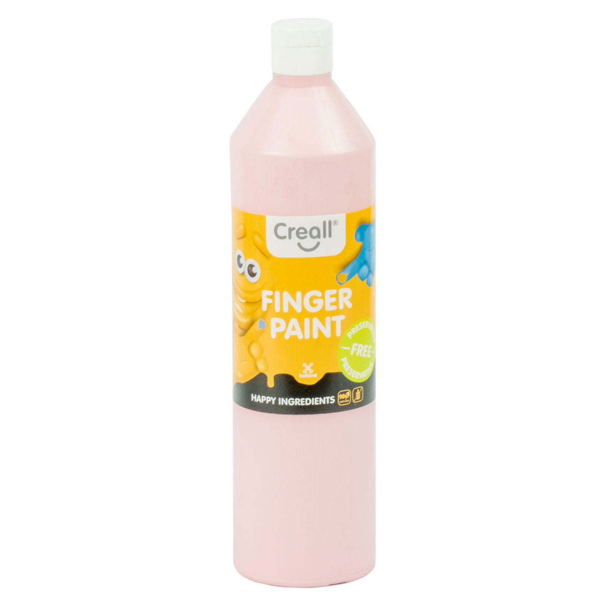 Creall peinture au doigt rose sans conservation, 750ml