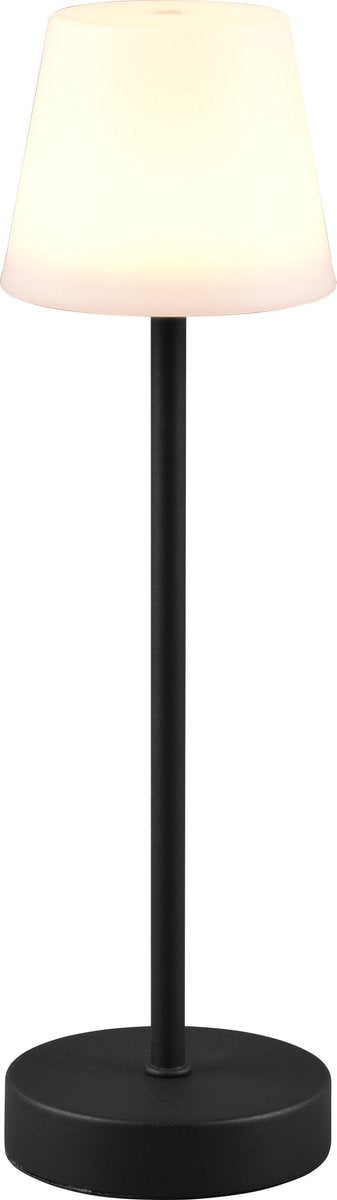 Rl vis ta lumière réalité martinez - lampe de table - noir - led smd - rechargeable - dimmable - rgb - ip44