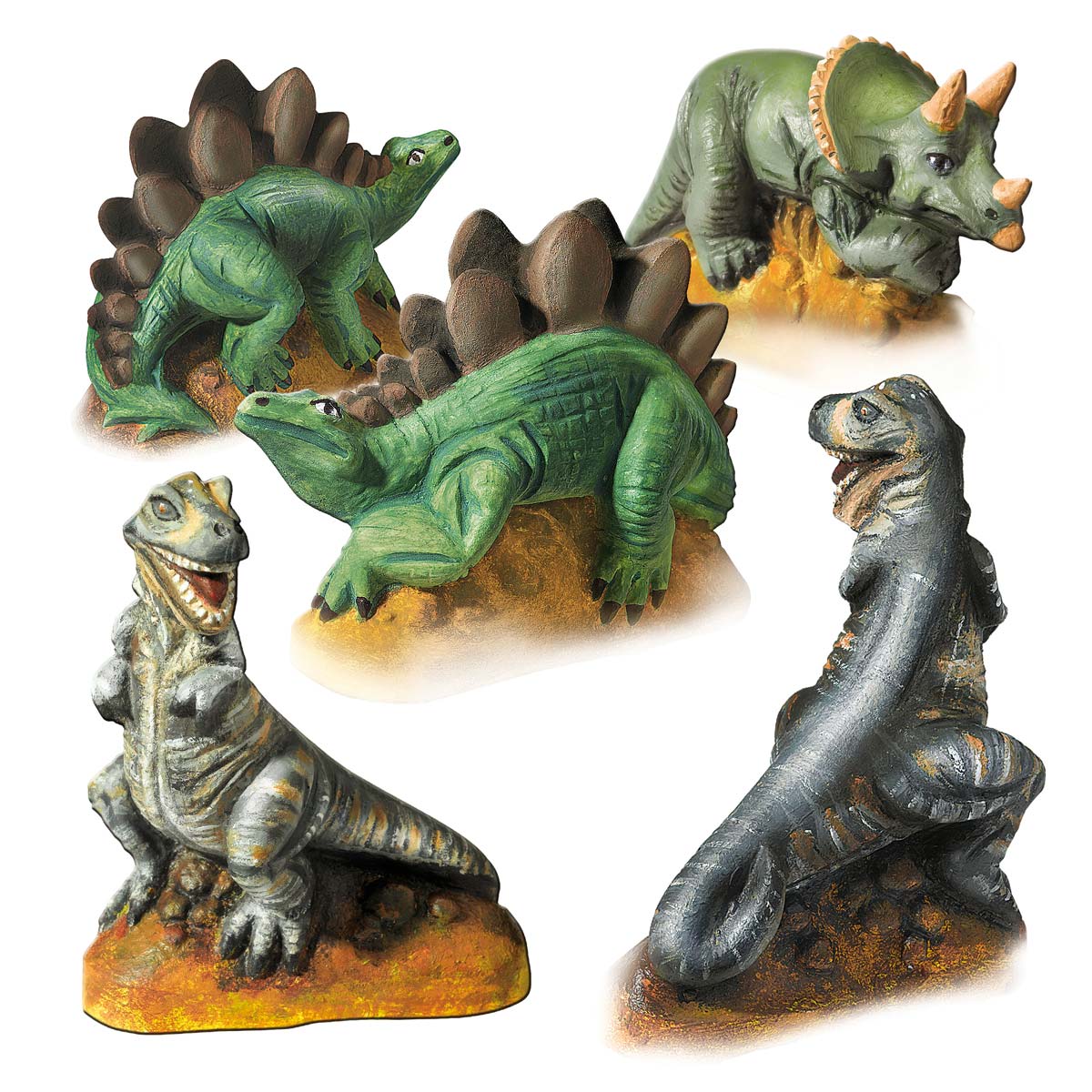 Ses creative ses moulage en plâtre - dinosaures
