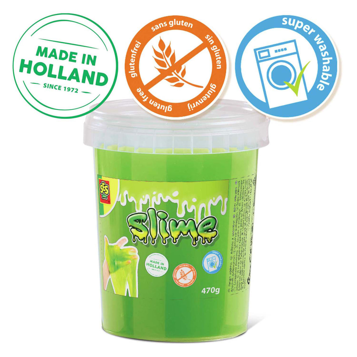 Ses slime - vert fluo 470g