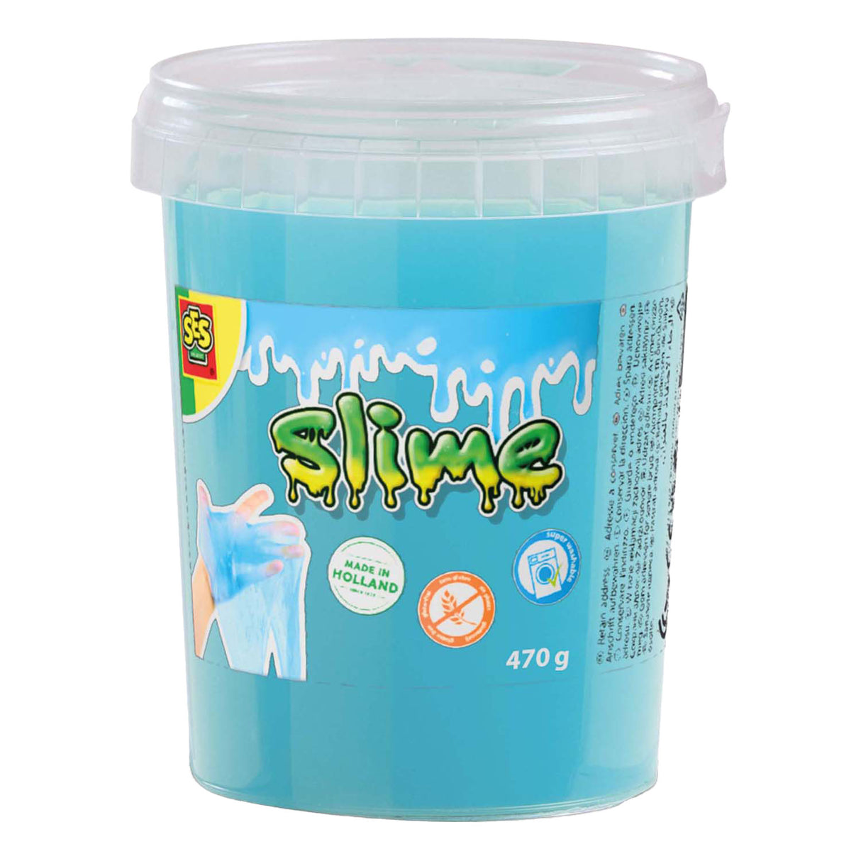 Ses creative ses slime - paillettes bleues 470g