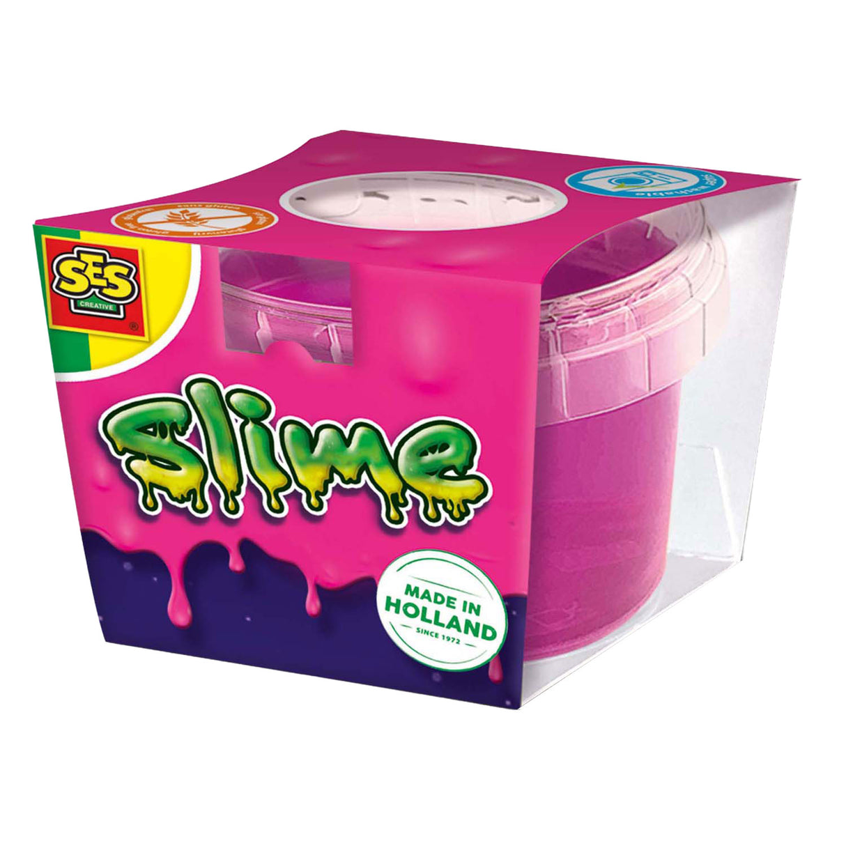Ses slime - rose fluo 140g