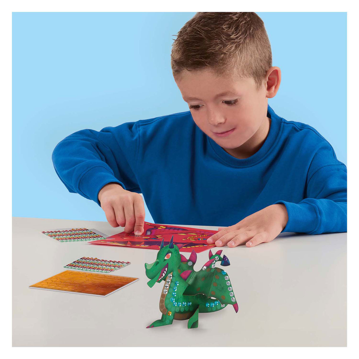 Six dragons métalliques