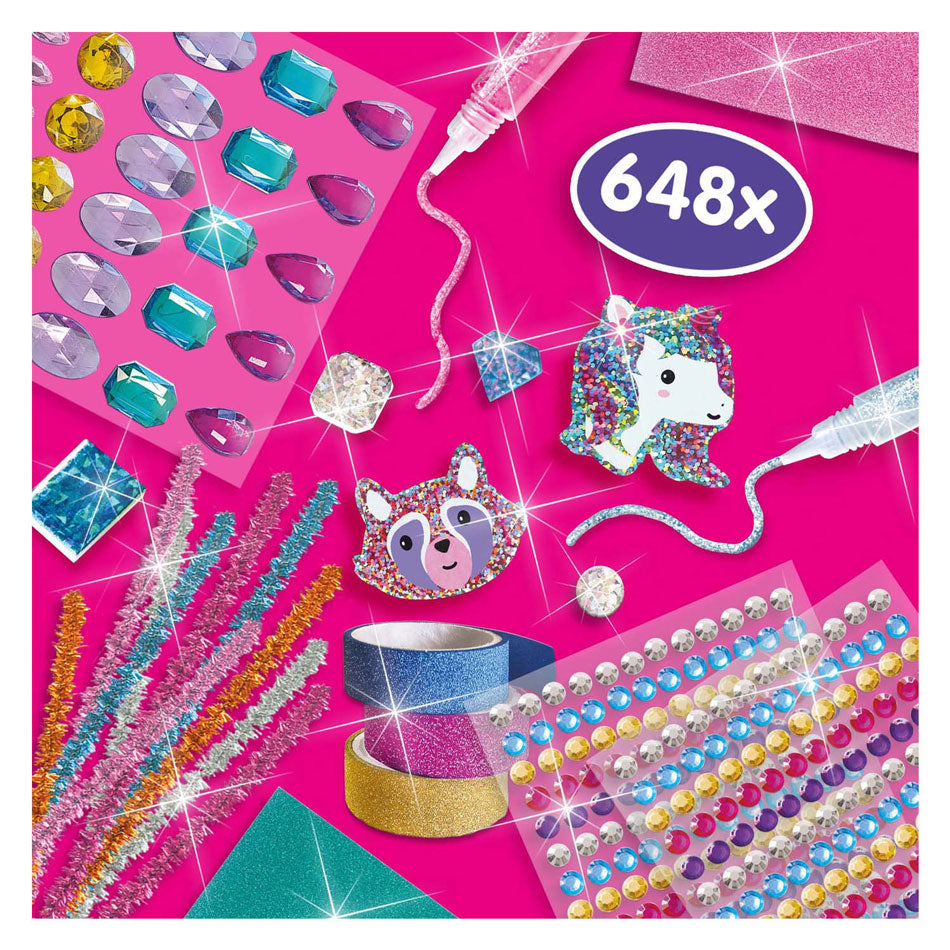 Méga boîte artisanale à paillettes Ses