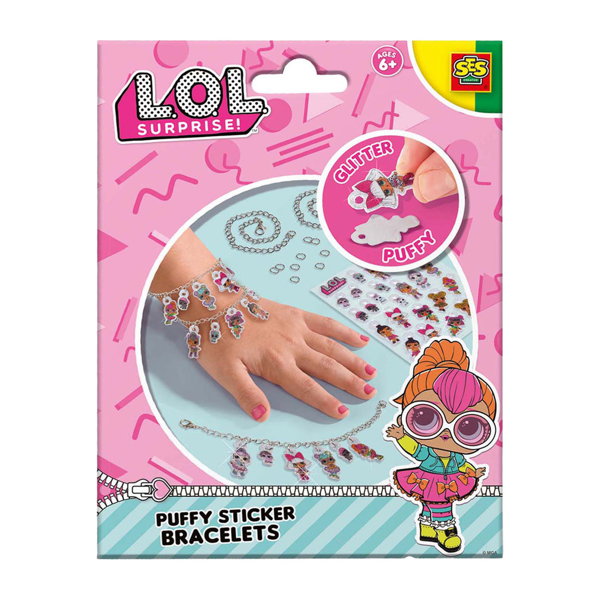 Ses m.o.l. bracelets autocollants gonflés