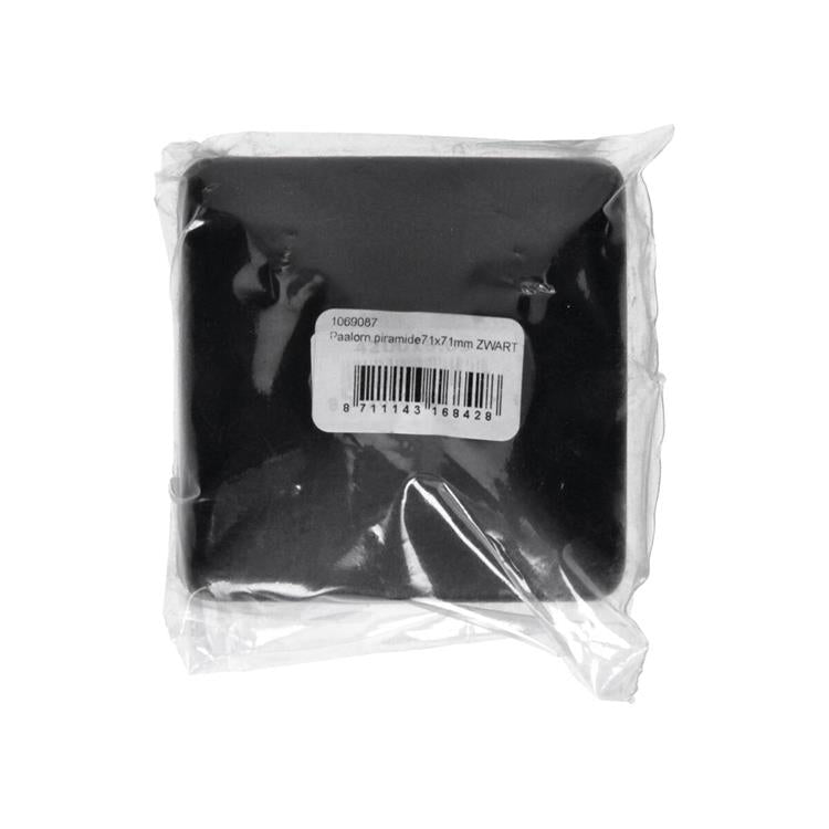 Mack 1069087 - paalornament piramide zwart 71 mm | 10 stuks