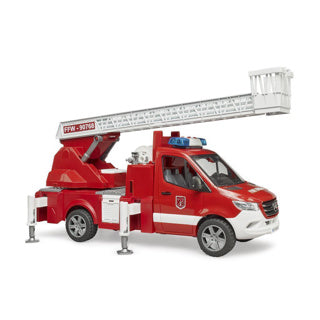 Bruder MB Sprinter camion de pompiers avec modèle de véhicule lumineux et sonore (02673)