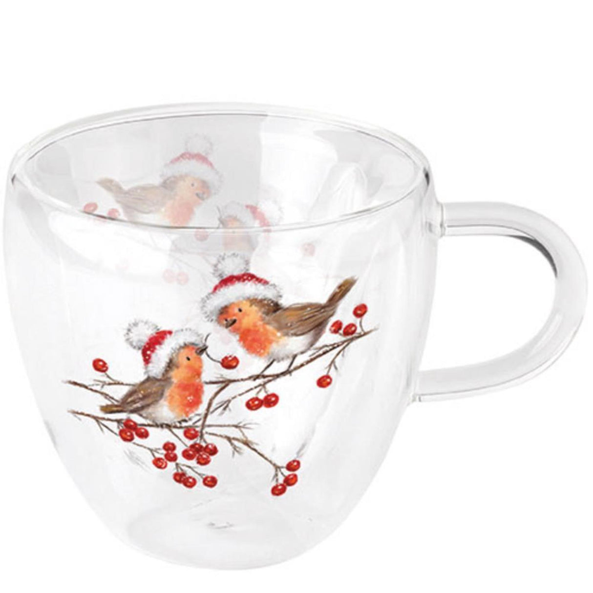 Verre Ambiente 0,2l Merles de Noël