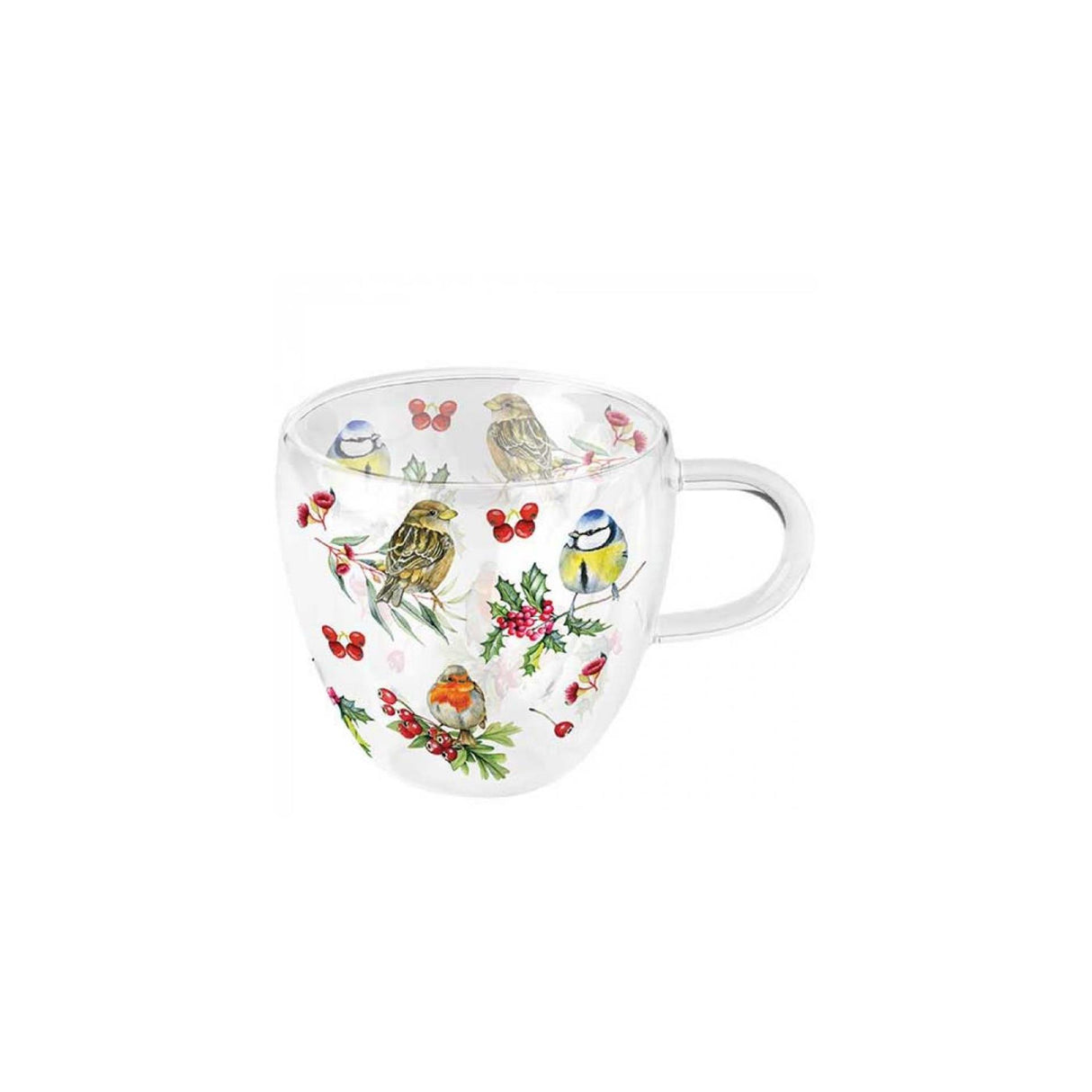 Verre Ambiente oiseaux en hiver 200ml