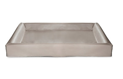 Housse de panier pour chien en cuir artificiel pour lit Bia taupe