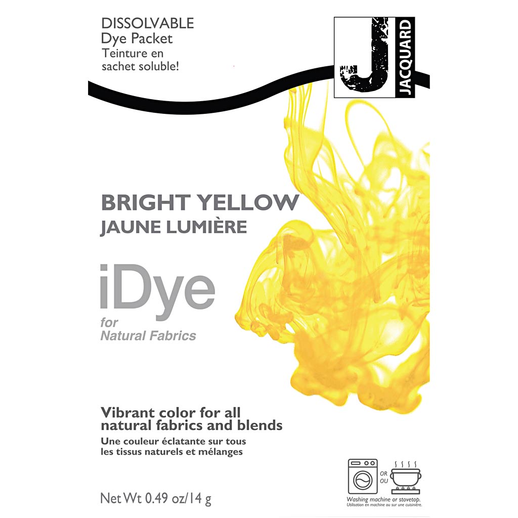 Idye pour tissus naturels, jaune vif, 14 gr 1 boîte