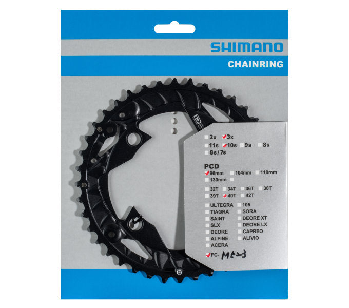 Shimano Chain Top 40T FC-MT500 FC-M523 (AN) 10 vitesses noir