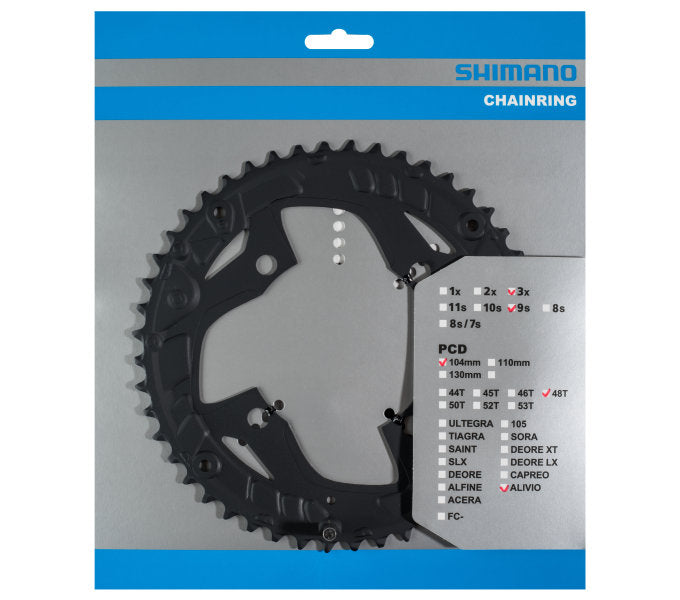 Shimano Chain Top 48 Tands Alivio FC-T4060 9 Black Black