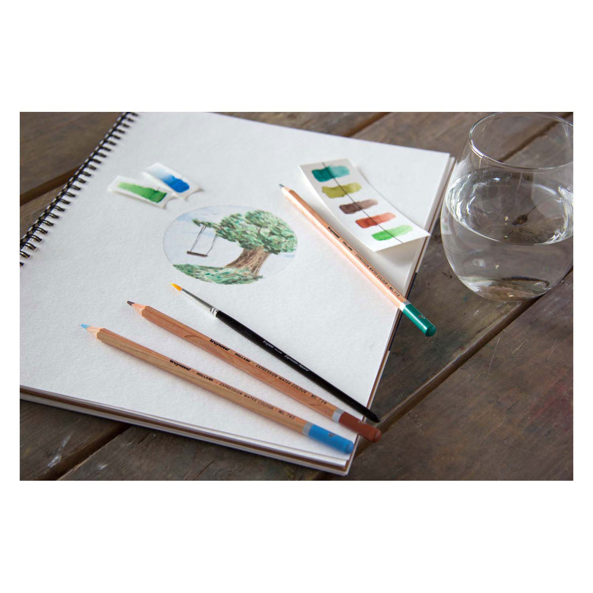 Crayons aquarellables expression Bruynzeel boîte 36