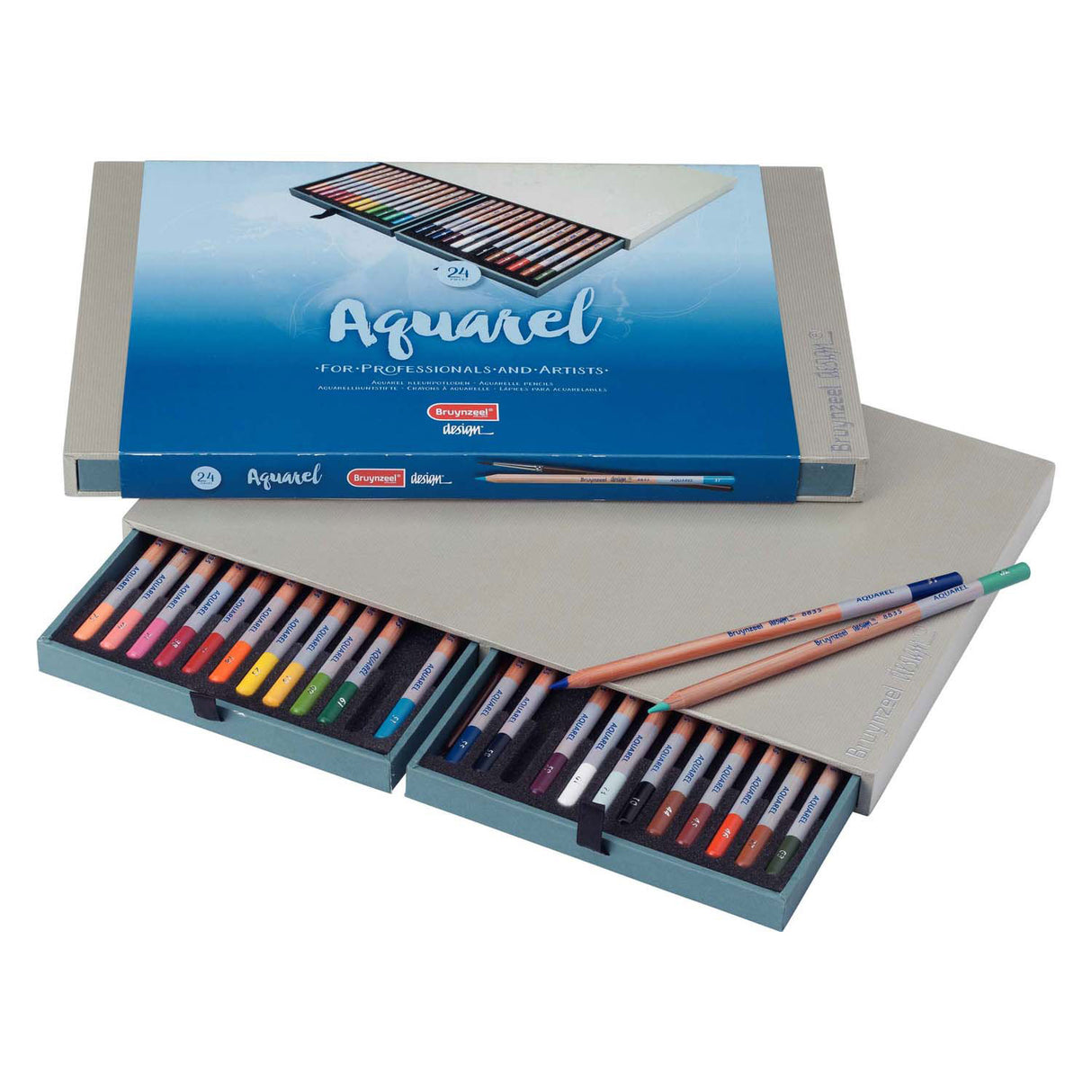 Crayons aquarellables Bruynzeel boîte 24