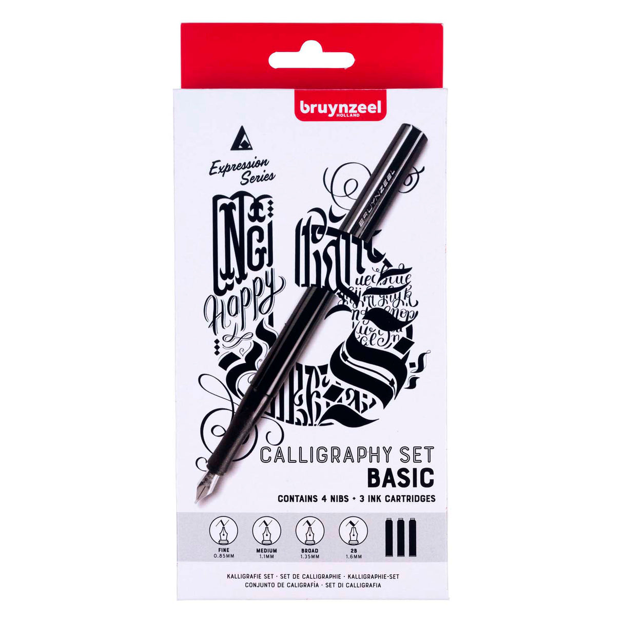 Set de calligraphie Bruynzeel 8 pièces
