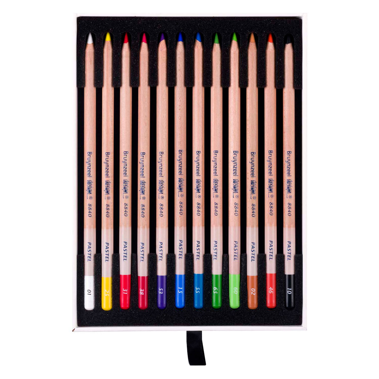 Boîte à crayons pastel design Bruynzeel, 12 couleurs