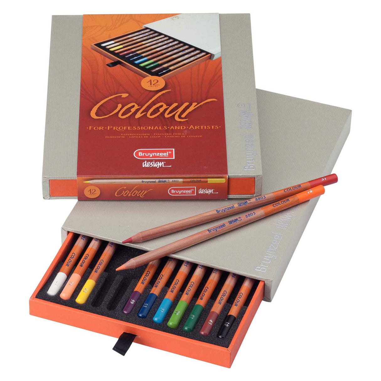 Boîte de couleur Bruynzeel 12 crayons de couleur