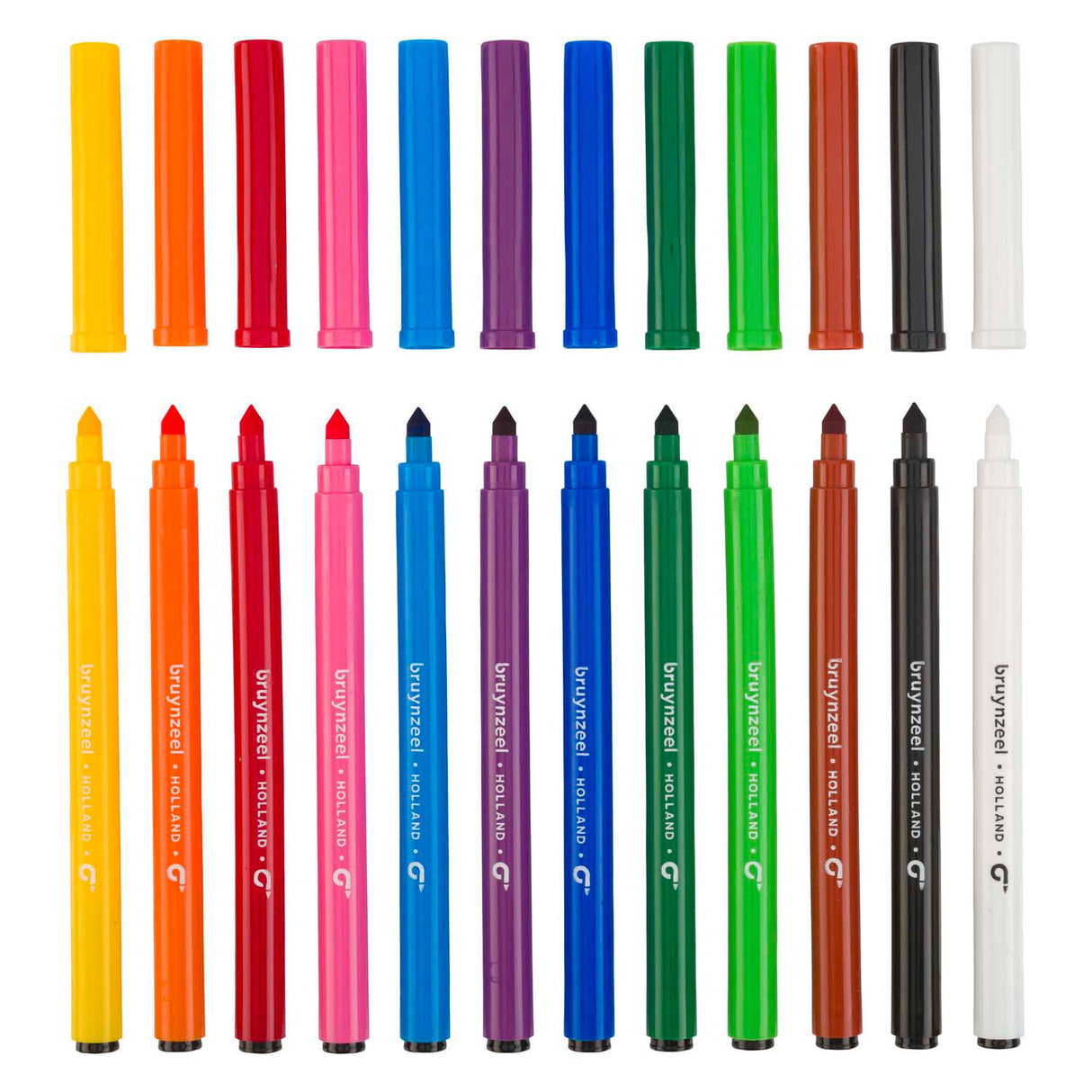 Ensemble de feutres Bruynzeel Super Point, 12 couleurs