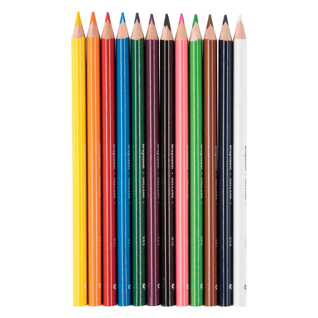 Ensemble de 12 crayons de couleur triples Bruynzeel