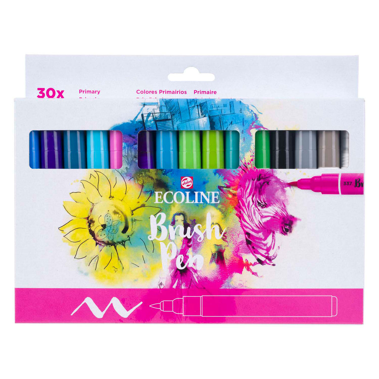 Ensemble de stylos pinceaux Ecoline primaire | 30 couleurs