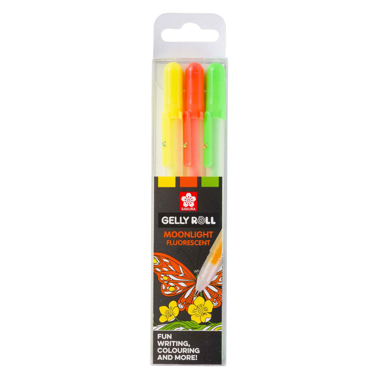 Sakura moonlight lot de 3 stylos gel happy