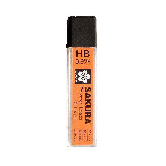 Recharge porte-mine Sakura 0,9 mm recharges polymère hb