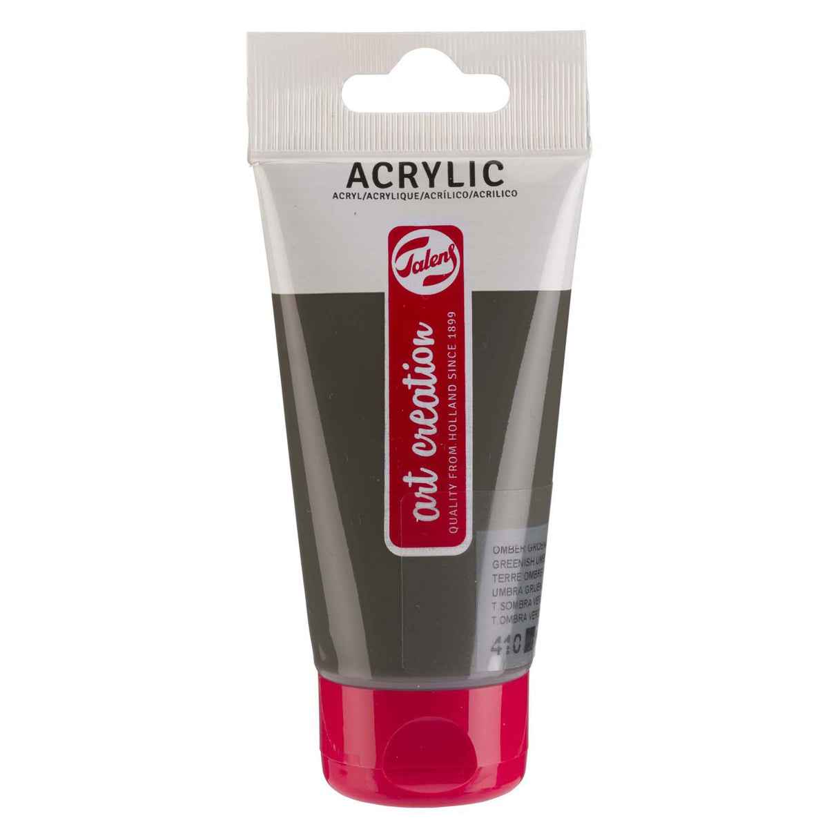 Talens art création peinture acrylique tube 75ml terre d'ombre verdâtre