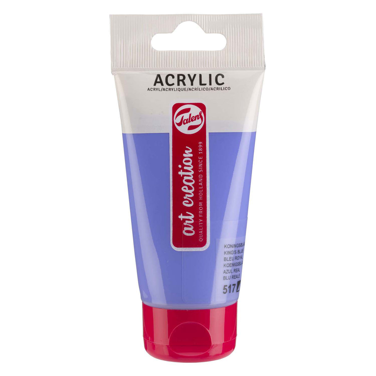 Talens art création peinture acrylique tube 75ml bleu roi 517