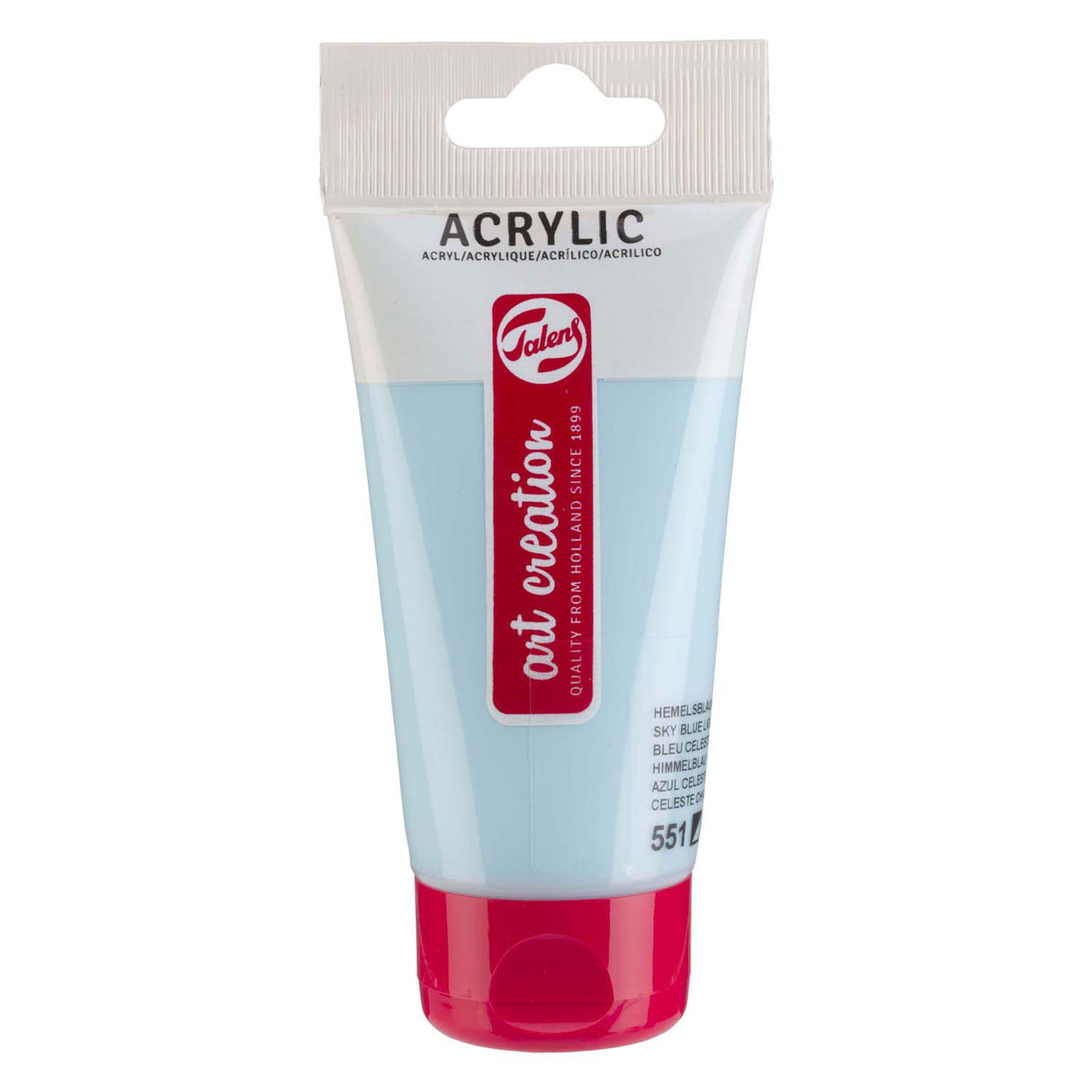 Talens art création peinture acrylique tube 75ml bleu ciel clair